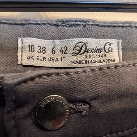 Denim&Co. Skinny Jeans - Dark Olive Green - NWOT - Picture 5 of 5